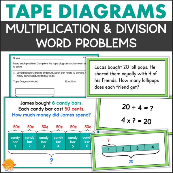 tape diagrams word problems